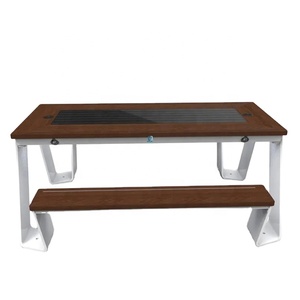 Mesa de carga inalámbrica inteligente para exteriores Mesa <span class=keywords><strong>solar</strong></span> multifuncional - Product Image 1