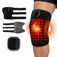 Ceinture chauffante et vibrante sans fil pour genou, OEM ODM, avec LED infrarouges 660nm 850nm, rechargeable, pour massage du genou