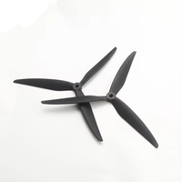 Hélice de drone en carbone et plastique de 10 pouces, 1050, à trois pales, pour moteur RC, bras de course, accessoires de drones durables