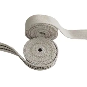 2 Zoll 3cm 50mm Bekleidungs zubehör Robustes weißes Gurtband Kunden spezifisches Baumwoll band für Kleidung Klassisches Gurtband aus Baumwolle
