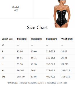 Chuangerm OEM 2026 Corset de femme style Palais, sans bretelles, en cuir verni PU brillant, avec fermeture à boucle métallique sur le devant - Product Image 6