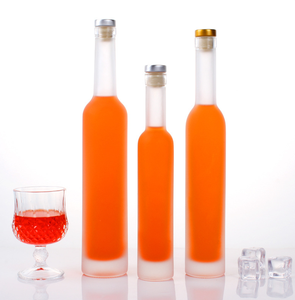 El fabricante de China más vendido de lujo 375ml 500ml 750ml vino de vidrio transparente para botellas de champán corcho de madera cuello largo botella vacía - Product Image 6
