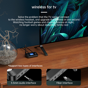 Bộ Thu Âm Thanh Không Dây Mới Đầu Ra Kép Bộ Phát Âm Thanh Sợi Quang - Product Image 5