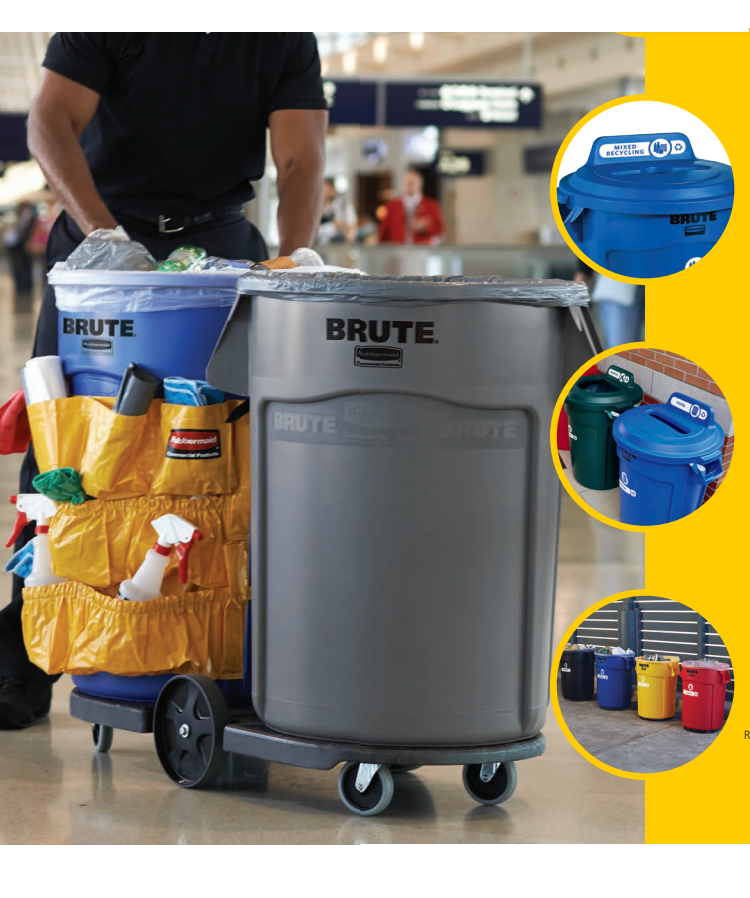 Rubbermaid  ラバーメイド　ノベルティ　ペンたて　中古 Rubbermaid（ラバーメイド） BRUTE ブルート 丸型コンテナ 38L