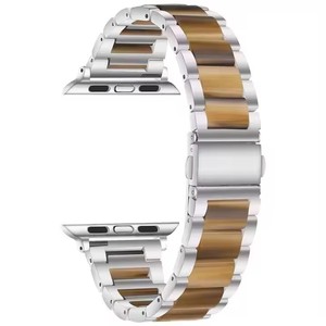 Bracelet de montre en acier inoxydable et résine de luxe pour <span class=keywords><strong>Apple</strong></span> <span class=keywords><strong>Watch</strong></span> Series 10 9 8 <span class=keywords><strong>7</strong></span> - Product Image 5