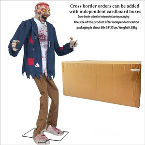 Zombi Eléctrico Grande de Inducción con Ojos Brillantes y Sonido para Decoración de Casa Embrujada y Sala de <span class=keywords><strong>Escape</strong></span> - Halloween - Product Image 6