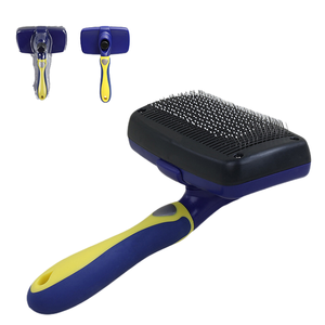 Selbstreinigende, umweltfreundliche und sichere Tierhaarbürste aus Edelstahl – Massage- und Pflegewerkzeug für Hunde und Katzen gegen Fellwechsel - Product Image 2