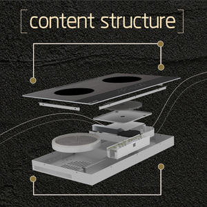 Table de cuisson infrarouge et à haute luminosité 4800W à double brûleur avec certificat CB, intégrée 220V, contrôle intelligent Tuya via WIFI - Product Image 4