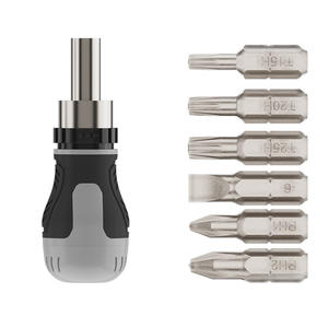Tournevis multifonction 7 en 1 à cliquet fixe, embout en forme de champignon, tournevis cruciforme, tournevis plat, pince de réparation <span class=keywords><strong>pour</strong></span> petits espaces - Product Image 5