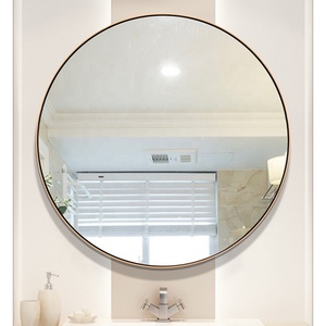 Hotel Decorative Wall Mounted Stainless Steel Custom <b>Framed</b> Round Bathroom Wall <b>Mirror</b> 2mm to 6mm ,and 1.1mm Bathroom <b>Mirror</b> - Product Image 3