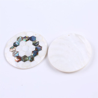Perles de coquille d'ormeau naturelles, coquille de nacre colorée, bijoux DIY, 6x4,5 cm, qualité A avec emballage