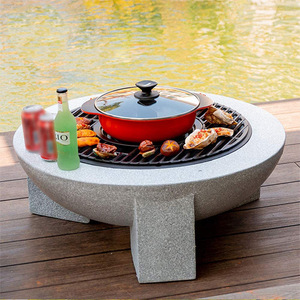 Magnesium Oxide Outdoor Fire Pit Charcoal Grill Multi Functional Garden Patio Heating Stove - Product Image 1