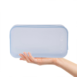 <span class=keywords><strong>Sac</strong></span> de toilette pour femme en vinyle gaufré avec logo, réutilisable et écologique, <span class=keywords><strong>sac</strong></span> de maquillage de voyage en gelée - Product Image 2