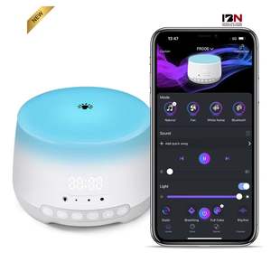 Appareil d'aide au sommeil à bruit blanc avec contrôle par <span class=keywords><strong>smartphone</strong></span>, 30 sons naturels, éclairage personnalisable et connectivité Bluetooth - Product Image 1