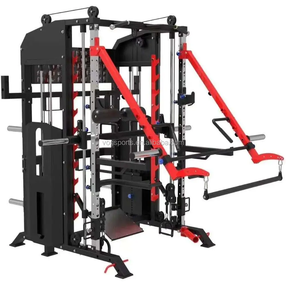 Máquina de entrenamiento multifuncional para gimnasio en casa, estante para sentadillas, Comercial