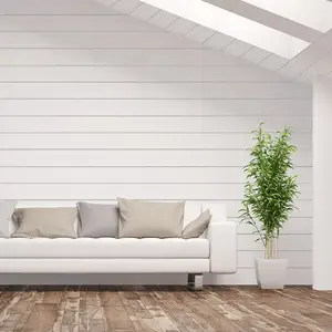 Painéis de parede/placas para paredes interiores de madeira de pinho Mdf vertical de madeira de pinho branca personalizável