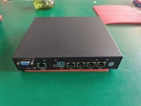 Dispositivo AISTONE de 4 núcleos x86/64 de alto rendimiento J6412 DDR4 SD-WAN con MikroTik ROS7, 4 puertos LAN 2.5G, mini PC, router y firewall.