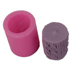 HY 3D, cylindre de <span class=keywords><strong>laine</strong></span> à tricoter, moules de bougie en Silicone, moules de fabrication de bougie, bricolage, moule de bougie, outils d'artisanat - Product Image 5