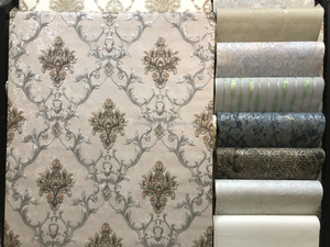 Chinesische Lieferant elegante Tapete blau und grau Tapete 106 Textilablage für den Gebrauch - Product Image 2