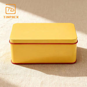 קופסת פח מלבן מותאם אישית תיבת פח לחג המולד ריק עבור קופסת פח לחג - Product Image 5