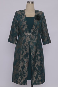 Traje de Dos Piezas para Mujer, Elegante Conjunto de Vestido y Chaqueta para la Iglesia, Bodas y Ocasiones Especiales - Product Image 6
