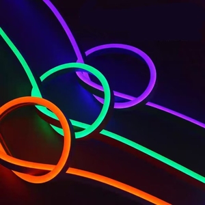 ไฟนีออน LED สีแดงแบบยืดหยุ่น 12V 5 เมตร IP65 กันน้ำ หลอดซิลิโคน สำหรับป้ายทางออกฉุกเฉิน ตกแต่งหน้าร้าน - Product Image 2