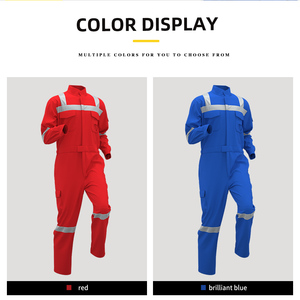 カスタマイズされたFR作業服、高視認性反射材付き100%コットン快適溶接作業着ユニフォーム - Product Image 4