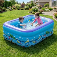 Piscine gonflable en PVC écologique pour enfants et adultes, piscine portable pour jardin avec installation facile
