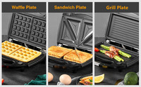 Ningbo Factory Gaufrier électrique Multi-boulanger Bubble Sandwich Maker Pizza/Donut/Panini Machine Appareil de cuisine