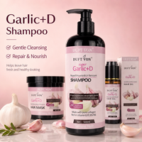 Kit Professionnel Super Ail pour la Croissance Capillaire : Shampoing, Après-Shampoing, Masque et Huile Anti-Casse Intensifs pour Cheveux Naturels Africains