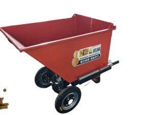 Brouette en acier Xinyuda Machinery à 4 roues avec pneus pneumatiques, fonctionnement manuel, pour usage en construction - Product Image 1