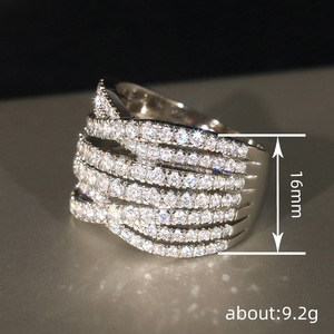 Anello con design a croce per donna, stile geometrico semplice, anello da indossare tutti i giorni - Product Image 3