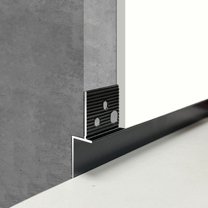 <span class=keywords><strong>Plinthe</strong></span> intégrée en forme <span class=keywords><strong>de</strong></span> L grise au design moderne en alliage d'aluminium Ligne dissimulée pour appartement Plaque <span class=keywords><strong>de</strong></span> plâtre sans fente - Product Image 3