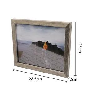 FSC & BSCI-Pantalla de pie y decoración de mesa para 4x6 fotografías, marco de fotos de madera, marco de fotos individual - Product Image 1