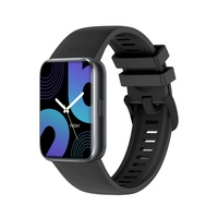 Nouvelle montre connectée carrée en silicone VS13 pour appels, notifications de messages, fréquence cardiaque, oxygène sanguin, suivi du sommeil