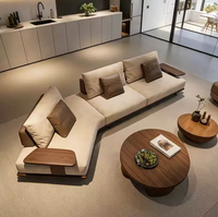 Nouveau canapé monoplace mobile de style chinois moderne et minimaliste, en bois massif de noyer noir d'Amérique du Nord, pour salon