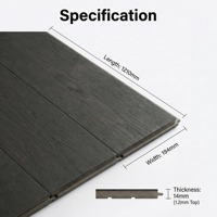 Enf Umweltfreundlicher Vollbirkensockel Esche Federholz-Bodenbelag 1210X194X14/1,2mm Leichte Textur für Innen- und Außenbereiche Wohnzimmer 5-Jahres-Garantie
