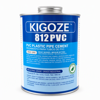 Ciment solvant PVC de qualité industrielle KIGOZE 812, colle PVC à prise moyenne et viscosité élevée pour tuyaux et raccords jusqu'à 12 pouces