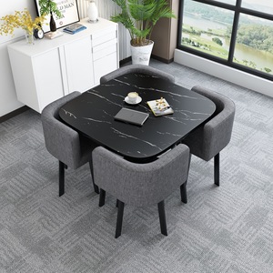 Tình Yêu Khu Bán Buôn Nhà Hàng Hiện Đại Bàn Ăn Đặt 1 Bảng 4 Ghế Kim Loại Bền Chân 3-5 Năm Bảo Hành OEM/ODM Dịch Vụ - Product Image 6