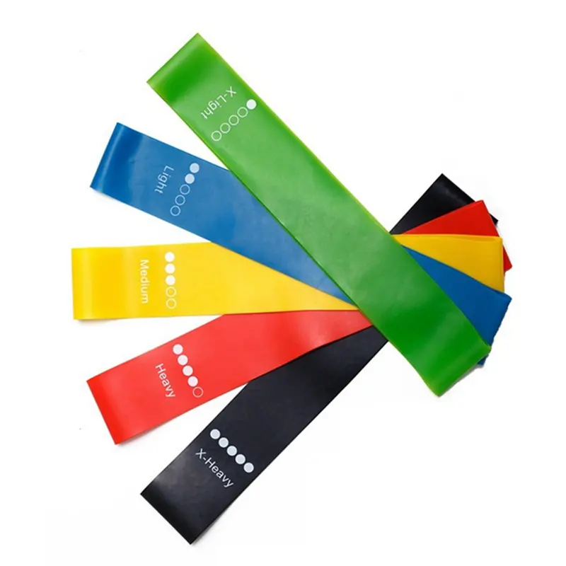 Fitness Resistance Band High Quality Wholesale Custom Logo Yoga Fitness Exercise Elastic Stretch Mini Latex Loop Resistance Bands