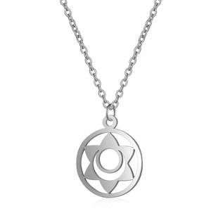 Yoga 7 Chakra Collar Chakra Símbolo Energía Equilibrio Colgante Plexo Solar Chakra Collar Chapado en Oro - Product Image 5