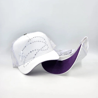 Casquettes de baseball Rico de haute qualité, avec logo brodé 3D personnalisé, tendance, fleurs en strass Muratravis, boîte de 5 panneaux, pour unisexe