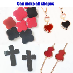 1.5Mm-6Mm Natuurlijke Zwarte Grote Dunne Ruwe Agaat Plak Voor Sieraden Maken - Product Image 6