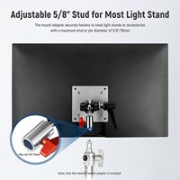 Adaptateur de montage d'écran Neewer avec support VESA, adaptateur de support d'éclairage en alliage d'aluminium