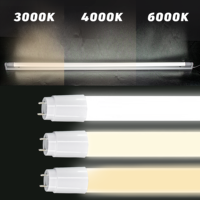 Lampu LED Tube Aluminium Tipe G13 4ft 8ft T8 190-200lm/w dengan Film PC, Input Daya Dua Sisi