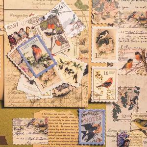 Juego de Pegatinas Creativas Vintage Retro con Diseño de Plantas Naturales/Hongos/Cielo/Estrellas/Insectos, Decoración para el Hogar, Autoadhesivas de Papel Kraft - Product Image 1