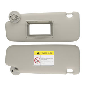 Fahrer- & Beifahrer-Sonnenblende Kompatibel mit Chevy Sonic 2012-2019 Spark 2013-2016 Ersatzmodell AW-SV0009 Grau PP ABS+PVC - Product Image 5