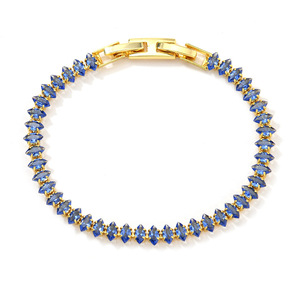 Nueva Tendencia 2026 Pulsera de Tenis con Piedra Marquise de Colores Mixtos y Zirconia 5A, Chapada en Oro/Plata, Joyería Apilable TOP ICY para Mujer para Fiestas - Product Image 6