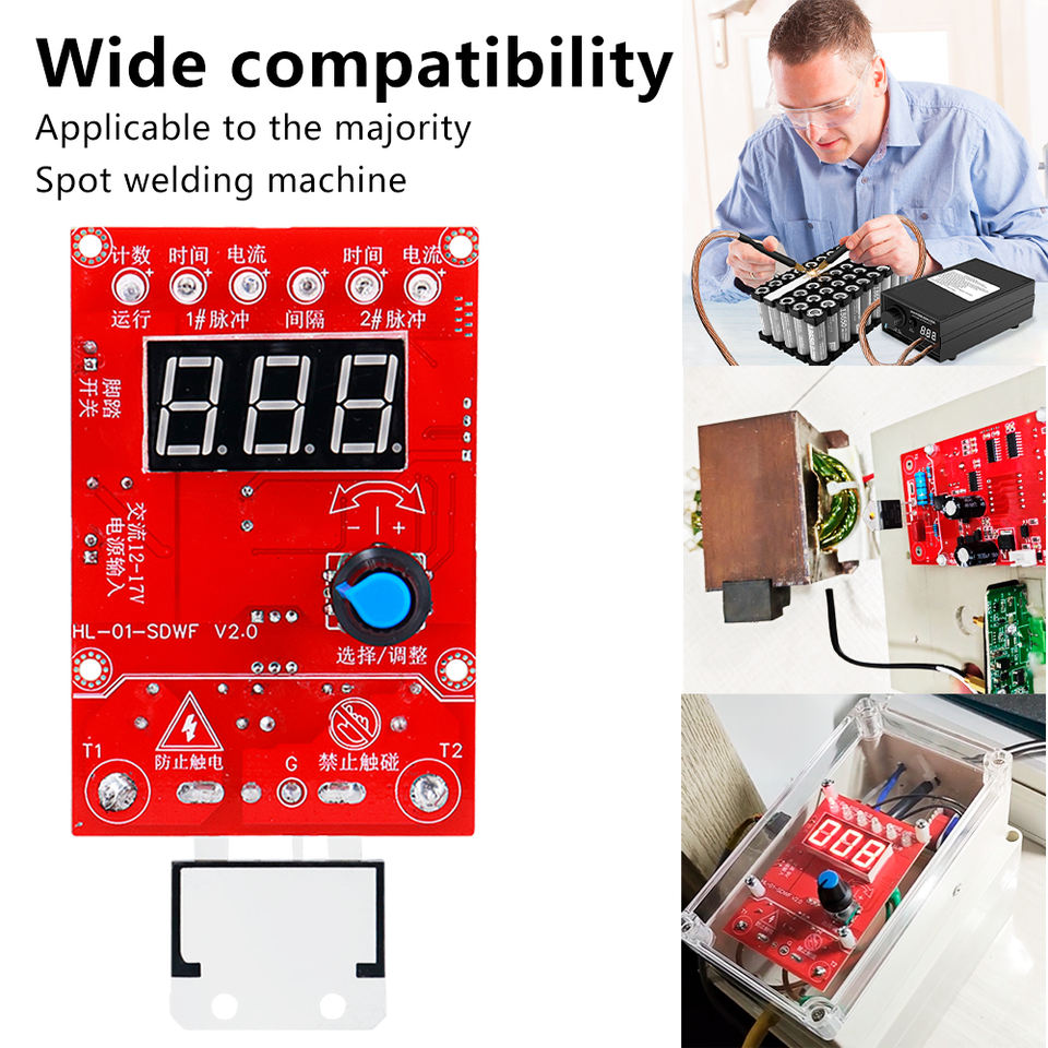 New Upgrade 100A NY-D01 Spot Welder Module DIY Control Board Spot ...