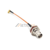 Câble coaxial RG316 haute fréquence avec connecteur BNC IP65 étanche et fiche MCX RA